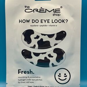 The Crème Shop How Do Eye Look Hydrogel Under Eye Patches Squalane Peptide